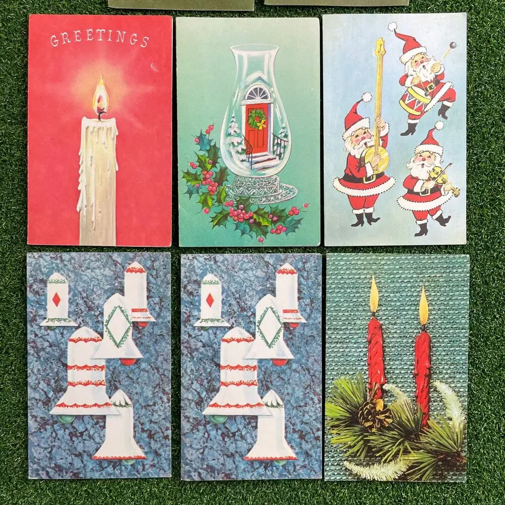 Vintage Christmas Holiday Greeting Cards Lot